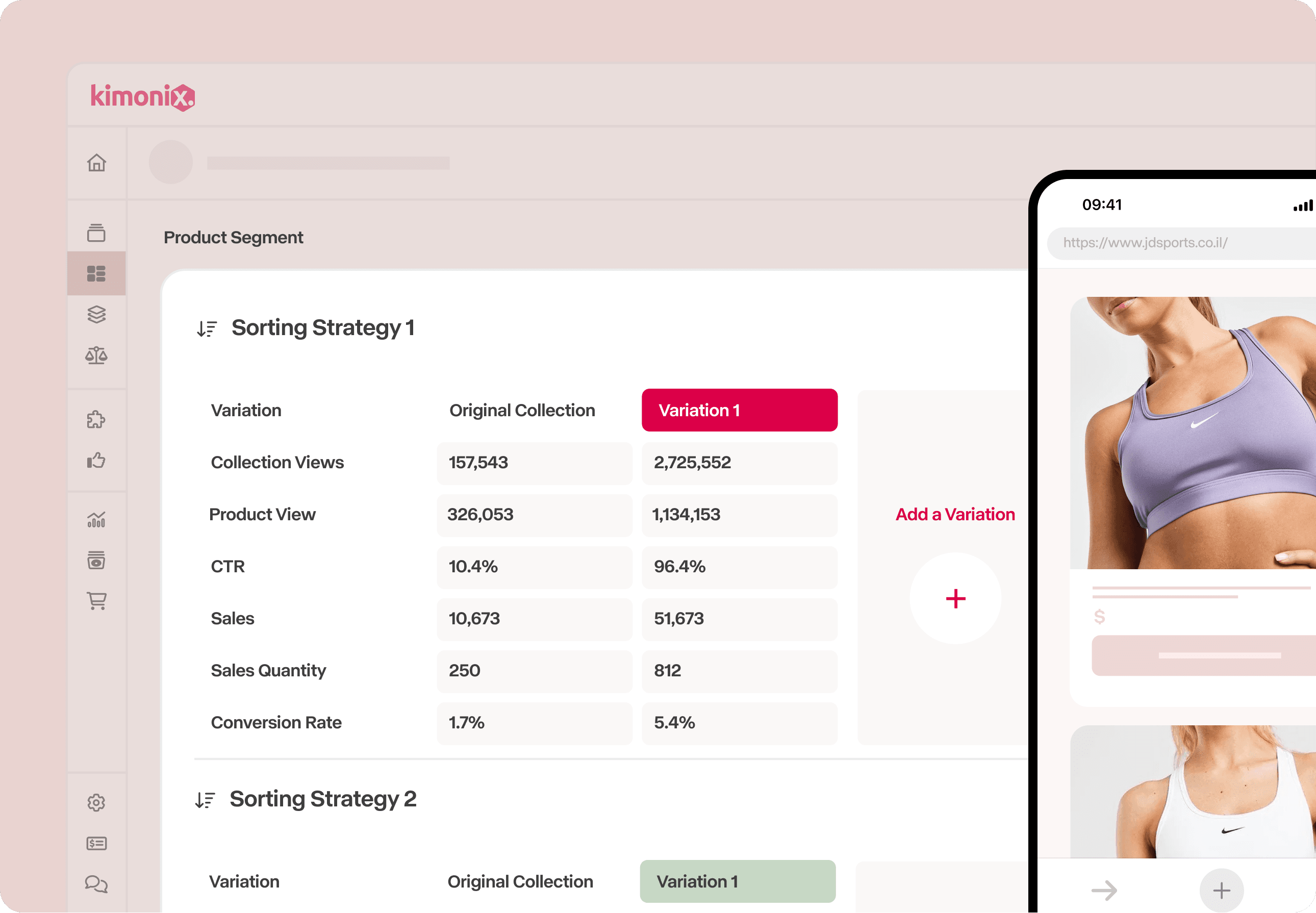 Test Sorting Strategies in Real-Time